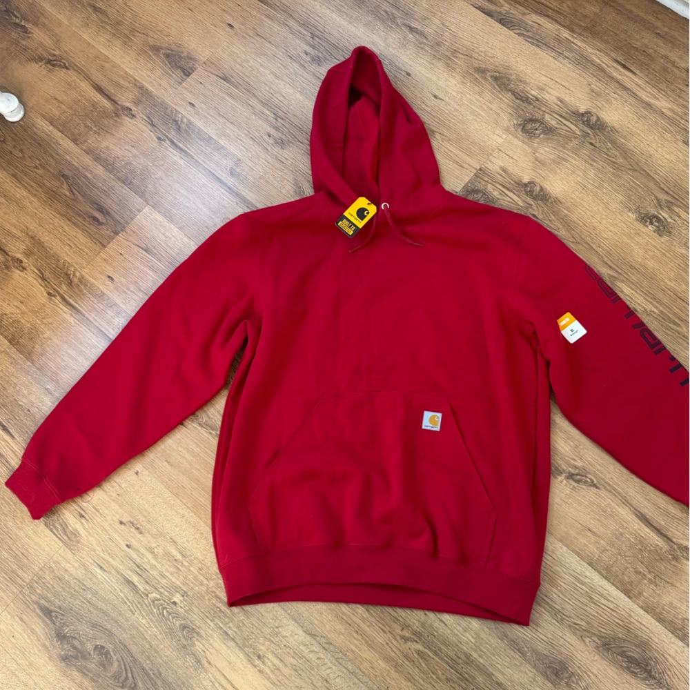 Carhartt Men's Red Hoodie xl NWT